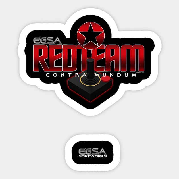 Egsa Redteam Contra Mundum Sticker by egsa